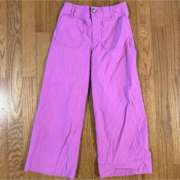 Anthropologie Pink Casual Wide-Leg Bottoms Womens Size 28P - Picture 1 of 5